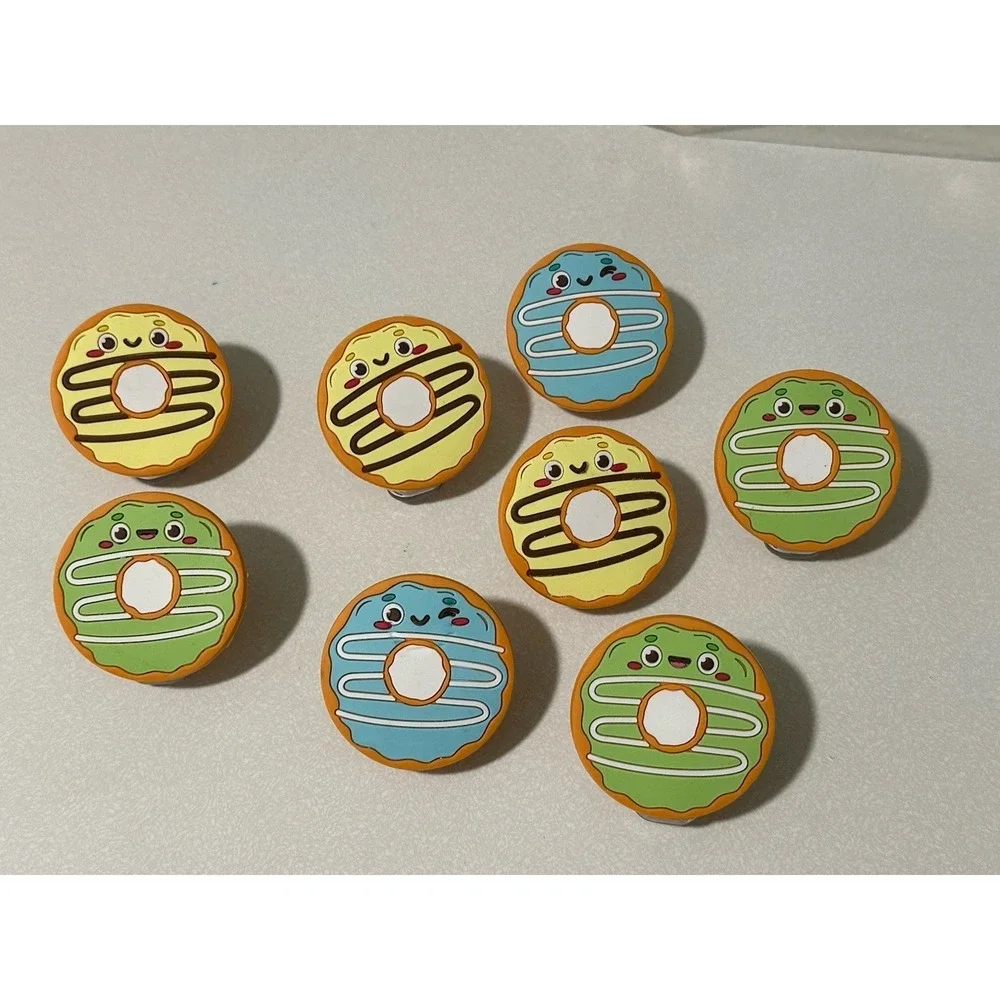 Cook with Color Magnetic Chip Clips 12 Piece Set Of Donut Clip Colorful Utencils
